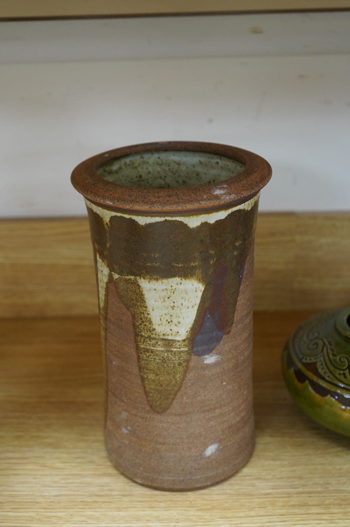 A collection of mixed mid to late 20th century pottery, including a group of Dickerware pottery jugs